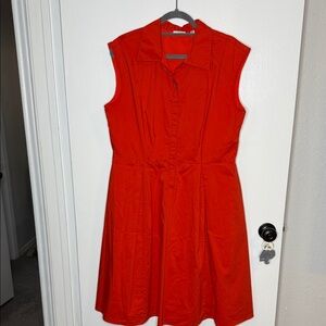 Eva Mendes for New York & Company Vibrant Orange Dress